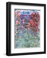 The House at Giverny Under the Roses, 1925-Claude Monet-Framed Premium Giclee Print