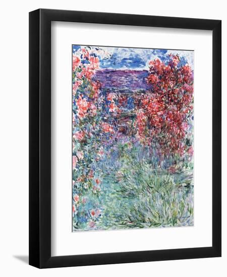 The House at Giverny Under the Roses, 1925-Claude Monet-Framed Premium Giclee Print