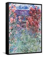 The House at Giverny Under the Roses, 1925-Claude Monet-Framed Stretched Canvas