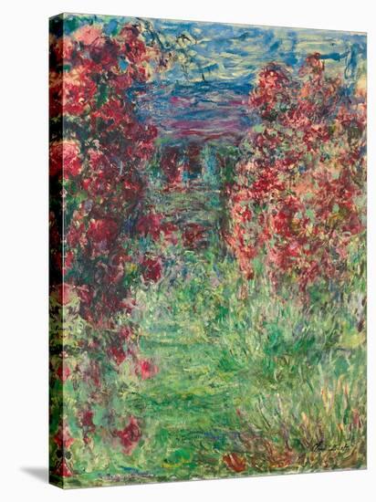 The House at Giverny under the Roses; La Maison Dans Les Roses, 1925-Claude Monet-Stretched Canvas