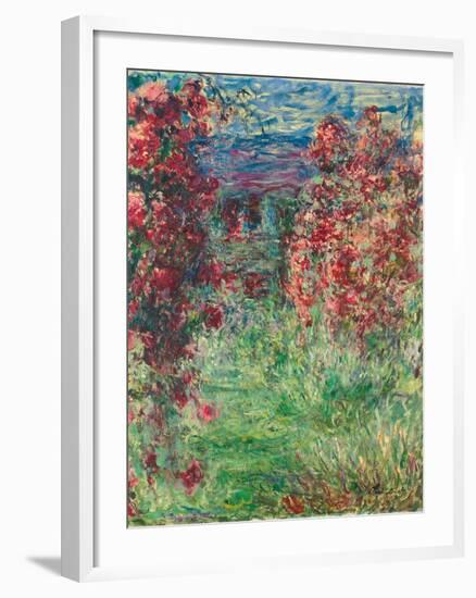 The House at Giverny under the Roses; La Maison Dans Les Roses, 1925-Claude Monet-Framed Giclee Print