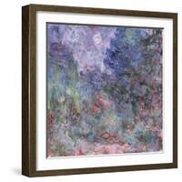 The House at Giverny Viewed from the Rose Garden, 1922-24-Claude Monet-Framed Giclee Print