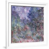 The House at Giverny Viewed from the Rose Garden, 1922-24-Claude Monet-Framed Giclee Print