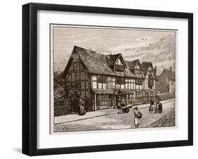 The House at Stratford-On-Avon, Where Shakespeare Was Born-C.a Wilkinson-Framed Giclee Print