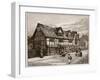 The House at Stratford-On-Avon, Where Shakespeare Was Born-C.a Wilkinson-Framed Giclee Print