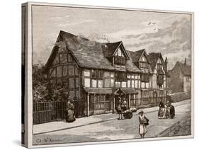 The House at Stratford-On-Avon, Where Shakespeare Was Born-C.a Wilkinson-Stretched Canvas