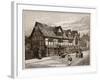 The House at Stratford-On-Avon, Where Shakespeare Was Born-C.a Wilkinson-Framed Giclee Print