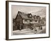 The House at Stratford-On-Avon, Where Shakespeare Was Born-C.a Wilkinson-Framed Giclee Print