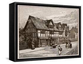 The House at Stratford-On-Avon, Where Shakespeare Was Born-C.a Wilkinson-Framed Stretched Canvas