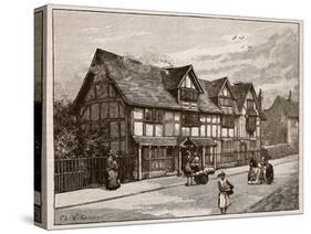 The House at Stratford-On-Avon, Where Shakespeare Was Born-C.a Wilkinson-Stretched Canvas