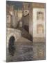 The House by the River, Chartres; Les Masons Sur La Riviere, Chartres, 1929-Henri Eugene Augustin Le Sidaner-Mounted Giclee Print