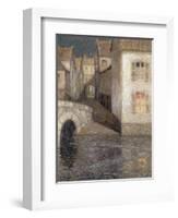 The House by the River, Chartres-Henri Eugene Augustin Le Sidaner-Framed Giclee Print