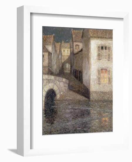 The House by the River, Chartres-Henri Eugene Augustin Le Sidaner-Framed Giclee Print