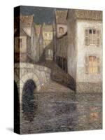 The House by the River, Chartres-Henri Eugene Augustin Le Sidaner-Stretched Canvas