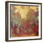 The House in Giverny, Composition in Red C. 1922-Claude Monet-Framed Giclee Print