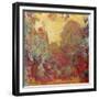 The House in Giverny, Composition in Red C. 1922-Claude Monet-Framed Giclee Print