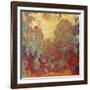 The House in Giverny, Composition in Red C. 1922-Claude Monet-Framed Giclee Print