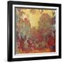 The House in Giverny, Composition in Red C. 1922-Claude Monet-Framed Giclee Print