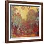 The House in Giverny, Composition in Red C. 1922-Claude Monet-Framed Giclee Print