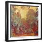 The House in Giverny, Composition in Red C. 1922-Claude Monet-Framed Giclee Print