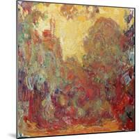 The House in Giverny, Composition in Red C. 1922-Claude Monet-Mounted Giclee Print