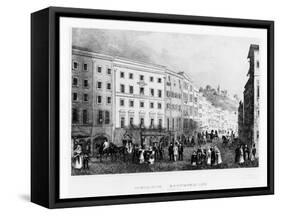 The House in Salzburg in Which Mozart Was Born in 1791, (Mid 19th Centur)-null-Framed Stretched Canvas