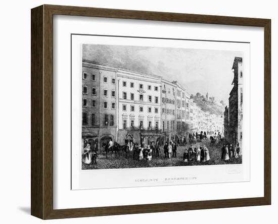 The House in Salzburg in Which Mozart Was Born in 1791, (Mid 19th Centur)-null-Framed Giclee Print
