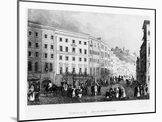 The House in Salzburg in Which Mozart Was Born in 1791, (Mid 19th Centur)-null-Mounted Giclee Print
