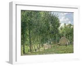 The House in the Forest, 1872-Camille Pissarro-Framed Giclee Print