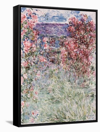 The House in the Roses, 1925-Claude Monet-Framed Stretched Canvas