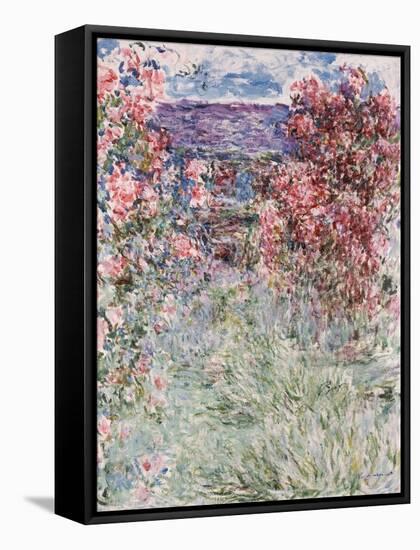 The House in the Roses, 1925-Claude Monet-Framed Stretched Canvas