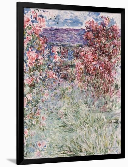 The House in the Roses, 1925-Claude Monet-Framed Giclee Print