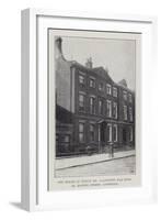 The House in Which Mr Gladstone Was Born, 62, Rodney Street, Liverpool-null-Framed Giclee Print