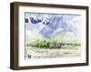 The House Martin Comes Flying in the Summer of Japan-Kenji Fujimura-Framed Art Print