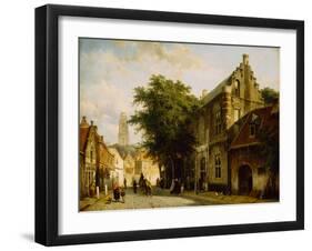 The House of Admiral Martin van Rossum in Zaltbommel, 1860-Cornelius Springer-Framed Giclee Print