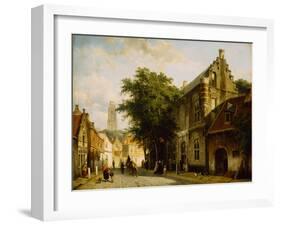 The House of Admiral Martin van Rossum in Zaltbommel, 1860-Cornelius Springer-Framed Giclee Print