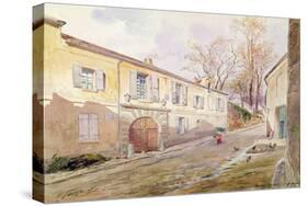 The House of Armande Bejart (1642-1700) in Meudon, C.1906 (W/C on Paper)-Henri Toussaint-Stretched Canvas