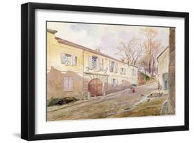 The House of Armande Bejart (1642-1700) in Meudon, C.1906 (W/C on Paper)-Henri Toussaint-Framed Giclee Print