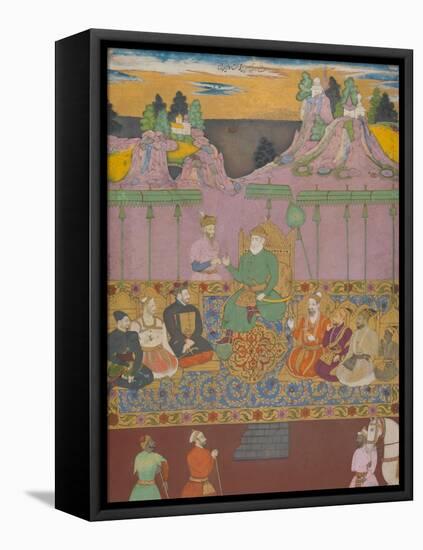 The House of Bijapur, c.1680-Indian School-Framed Stretched Canvas