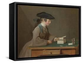 The House of Cards, C. 1736-Jean-Baptiste Simeon Chardin-Framed Stretched Canvas