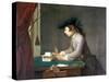 The House of Cards-Jean-Baptiste Simeon Chardin-Stretched Canvas