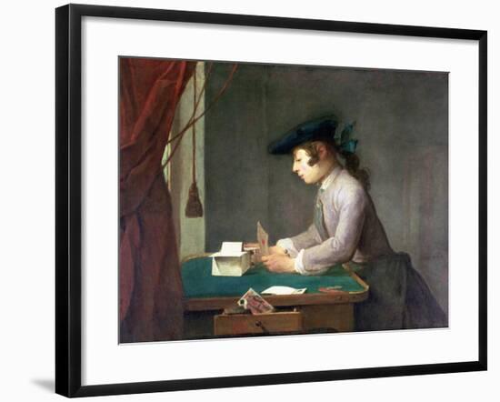 The House of Cards-Jean-Baptiste Simeon Chardin-Framed Giclee Print