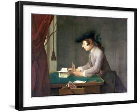 The House of Cards-Jean-Baptiste Simeon Chardin-Framed Giclee Print