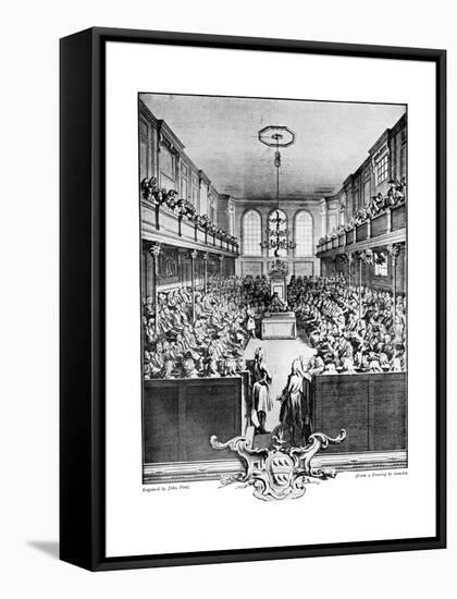 The House of Commons, 1742-John Pine-Framed Stretched Canvas