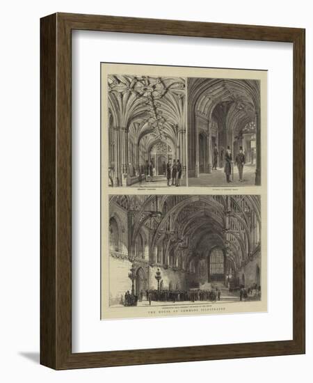 The House of Commons Illustrated-null-Framed Giclee Print