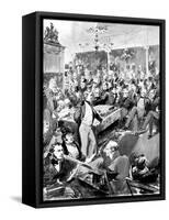 The House of Commons in 1846-T Walter Wilson-Framed Stretched Canvas