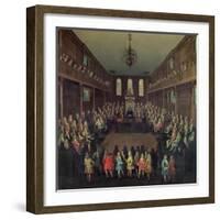 The House of Commons in Session, 1710-Peter Tillemans-Framed Giclee Print