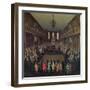 The House of Commons in Session, 1710-Peter Tillemans-Framed Giclee Print