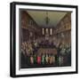 The House of Commons in Session, 1710-Peter Tillemans-Framed Giclee Print