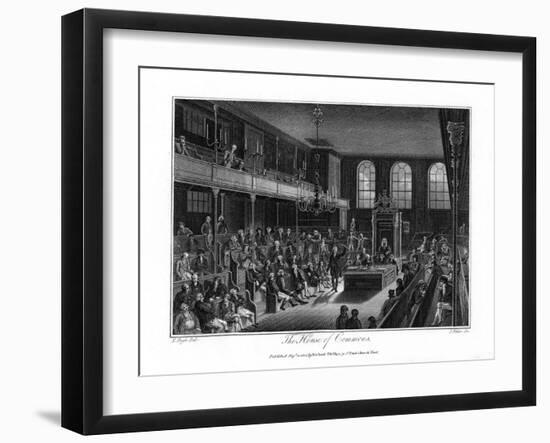 The House of Commons, London, 1804-James Fittler-Framed Giclee Print
